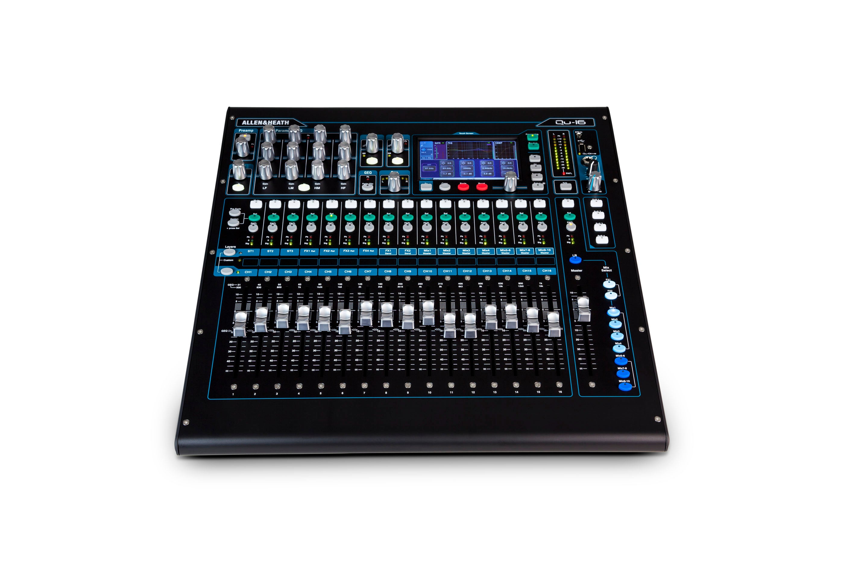 ALLEN & HEATH QU16 -  Compact 22 in / 12 out Digital Mixer with remote wireless control