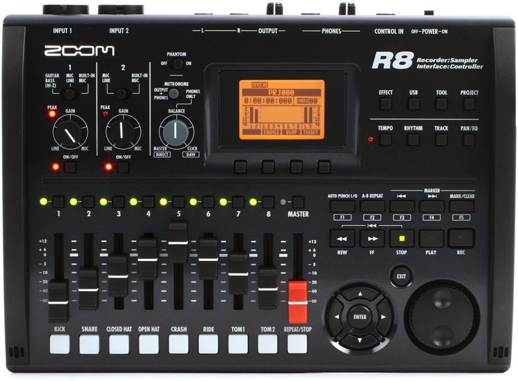 ZOOM R8 R-Series Recorder interface (No longer available)