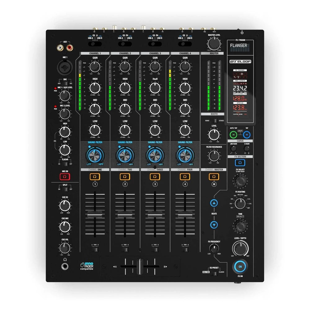 RELOOP RMX-95 - Professional 4+1-channel DJ club mixer