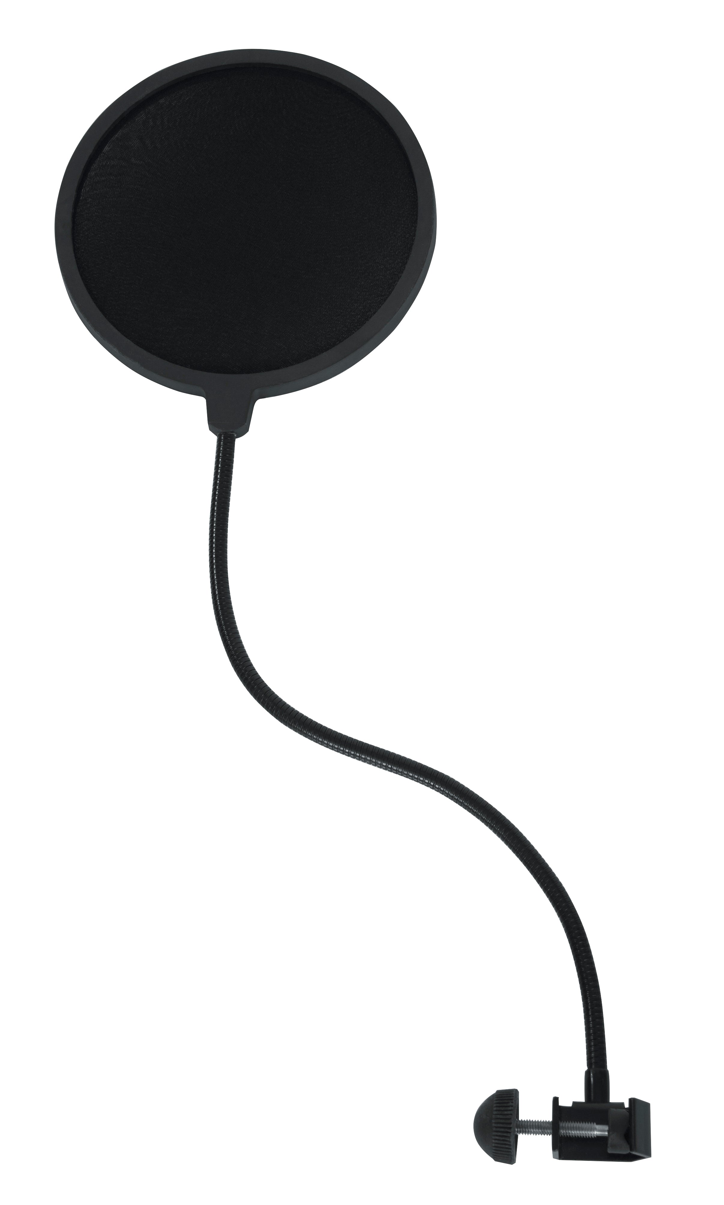 GATOR RI-POPFILTER 6" Single Layer Microphone Pop Filter • 11.5" Goose Neck with Adjustable Clamp Mount