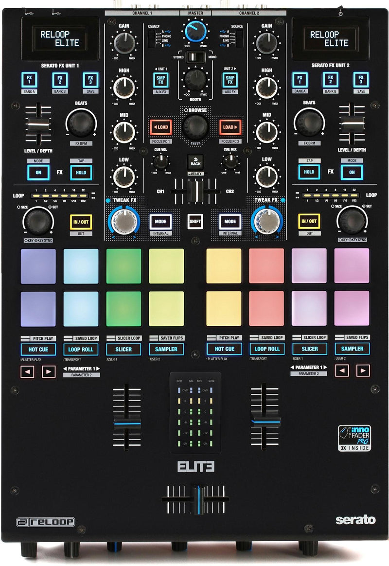 RELOOP ELITE - Professional DVS Performance Mixer for Serato DJ Pro