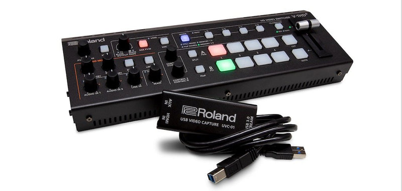 ROLAND V-1HD-PLUS-STR - HD Audio/Video mixer streaming bundle