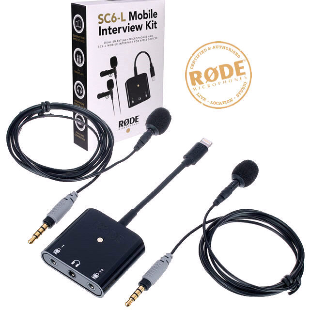RODE SC6-L KIT Dual TRRS input and headphone output for Apple Devices