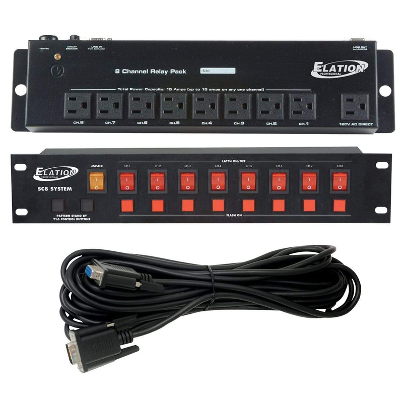 AMERICAN DJ SC-8 II SYSTEM Lighting controler with pack and cable 8 channel
