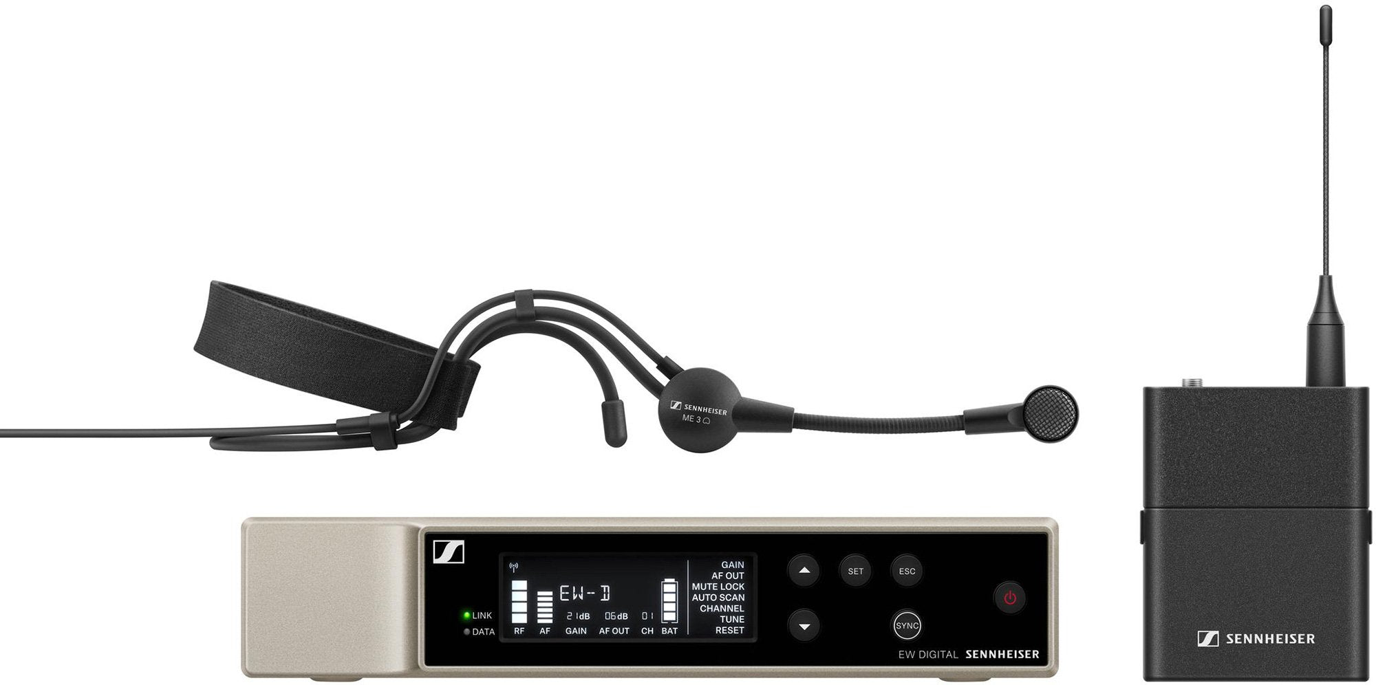 SENNHEISER EW-DME3 - Headset professional Wireless microphone set