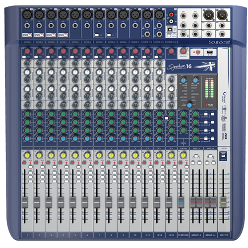 SOUNDCRAFT SIGNATURE 16 - 16 INPUT MIC CONSOLE