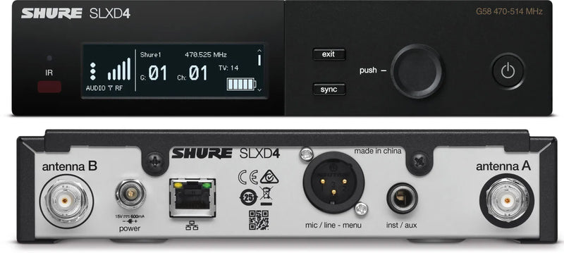 Shure SLXD24/SM58-G58 - Wireless Handheld System with SM58 Microphone