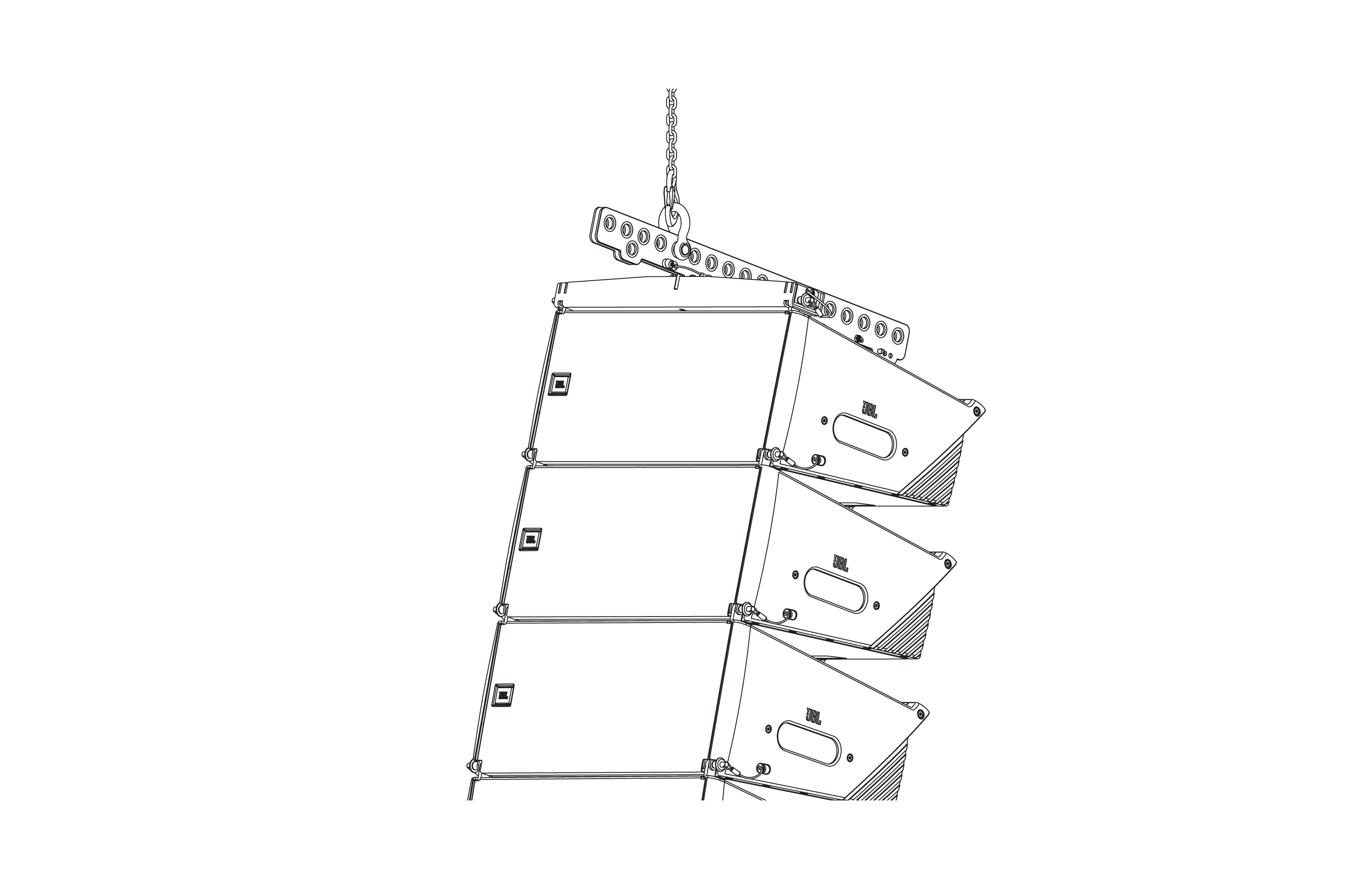 JBL SRX910LA-AF Array Frame for SRX910LA, support for up to 16 cabinets