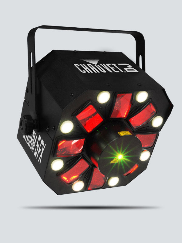 CHAUVET SWARM5FX Led FX - Chauvet DJ SWARM5FXILS 3-in-1 Derby/Laser/Strobe Effect