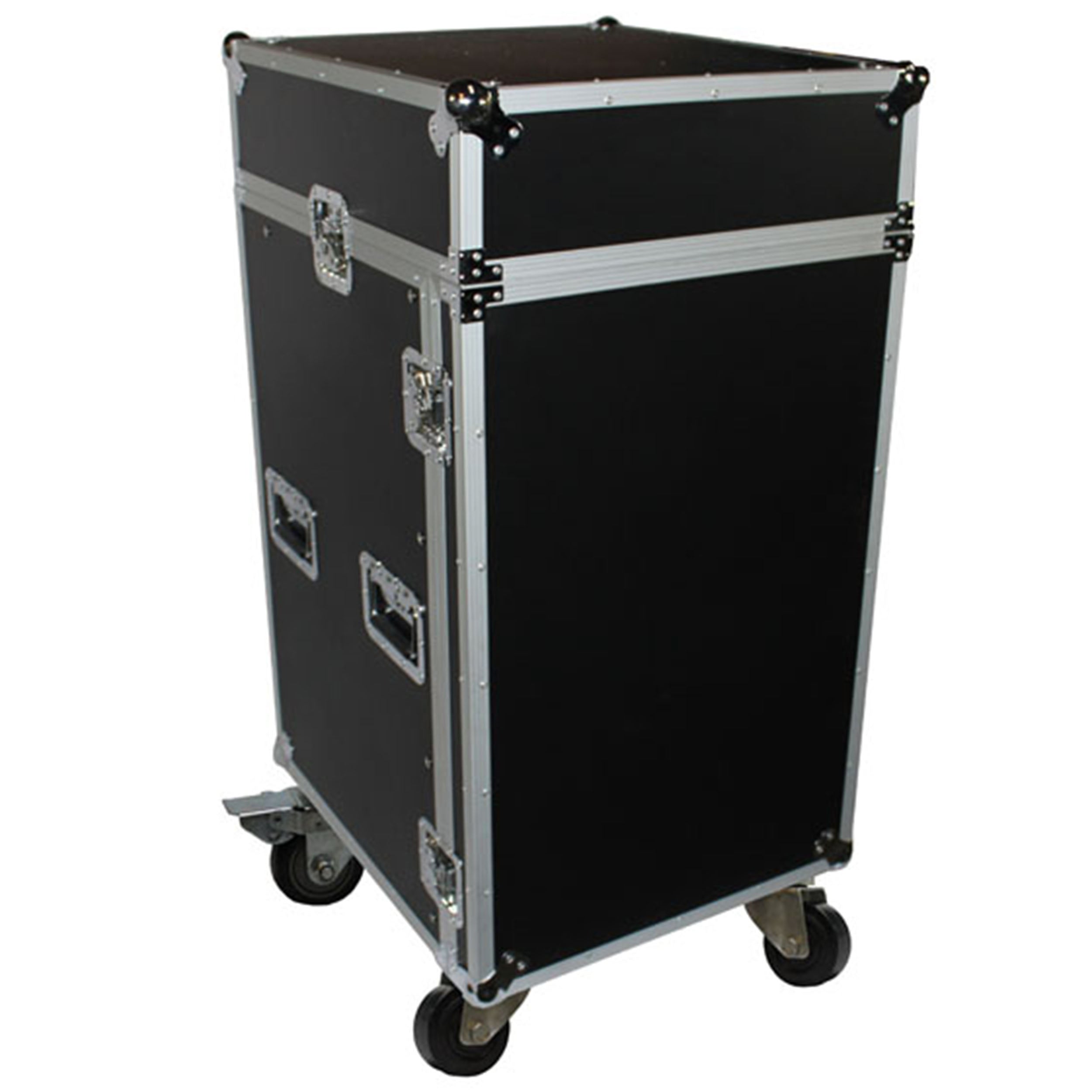 PROX-T-18MRSS Road Case - 18U Rack x 10U Top Mixer DJ Combo Flight Case