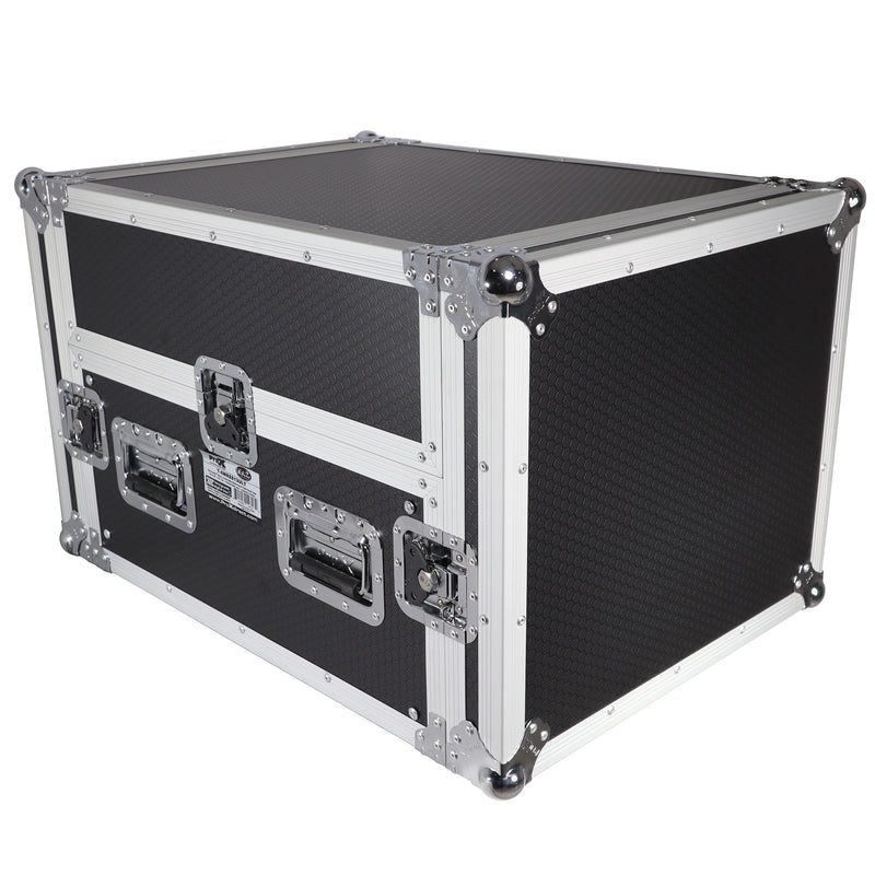 PROX-T-6MRSS13ULT Road Case - 13U Top Mixer-DJ 6U Rack Combo Flight Case W-Laptop Shelf