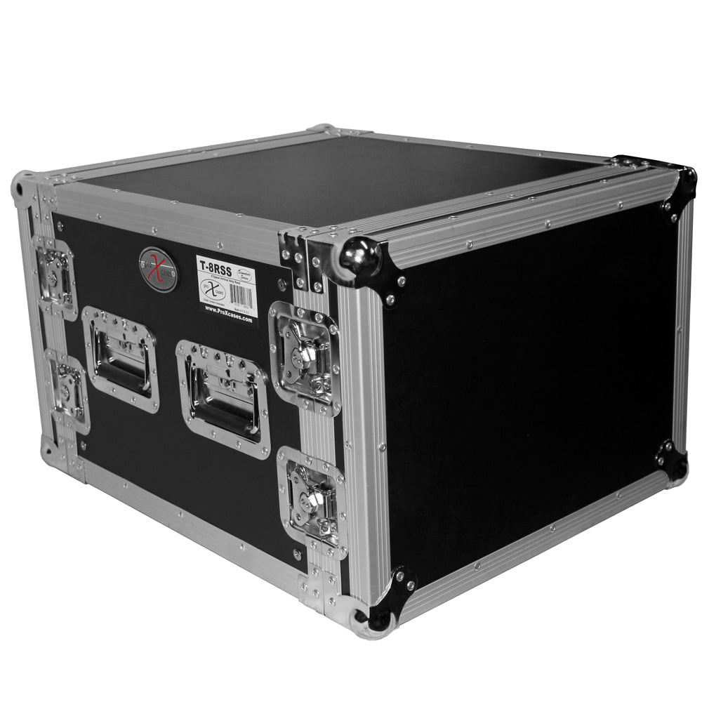 PROX-T-8RSS Road Case - 8U Space Amp Rack Mount ATA Flight Case 19" Depth