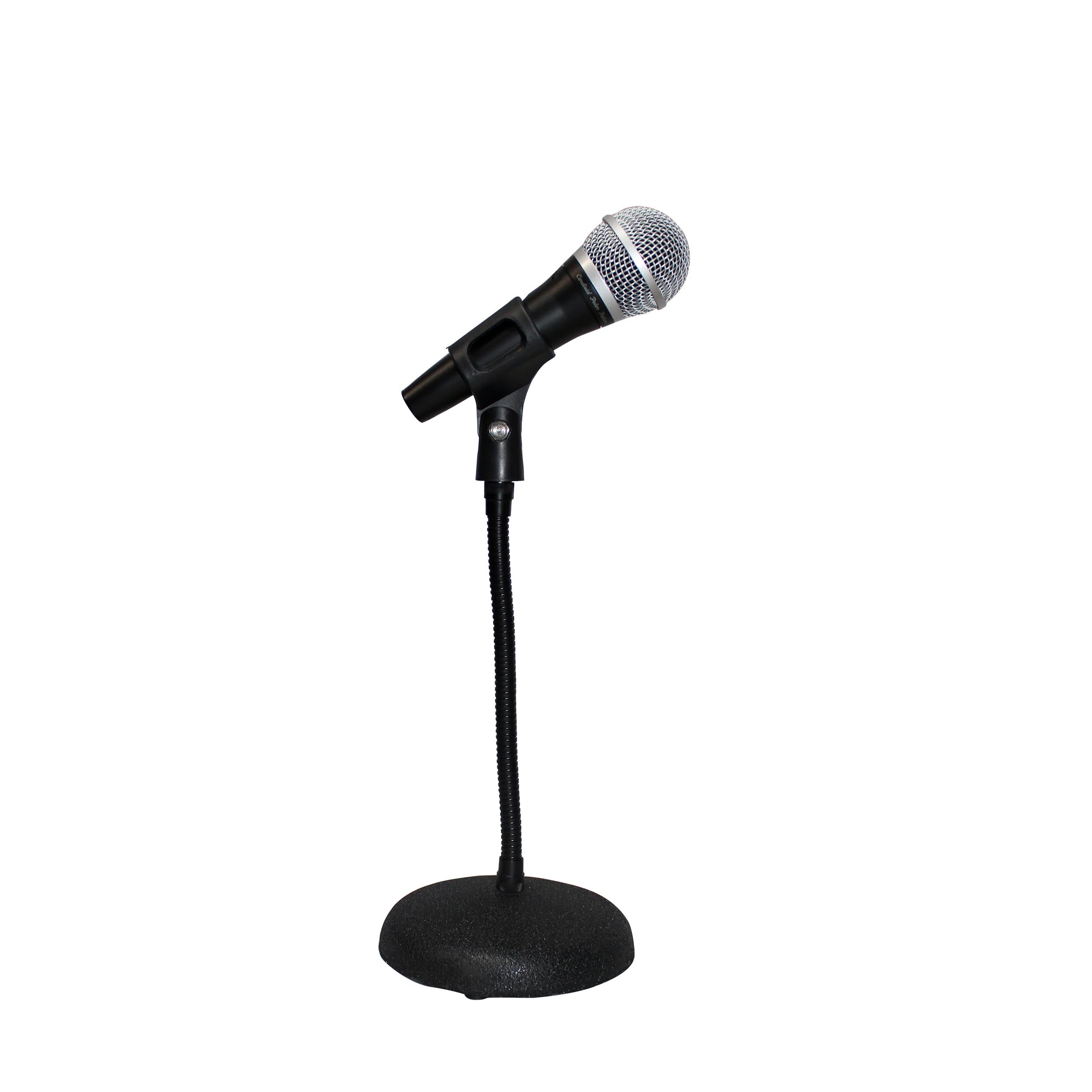 PROX-T-MIC07 Gooseneck Stand - Gooseneck Desktop Microphone Stand With 6" Round Base