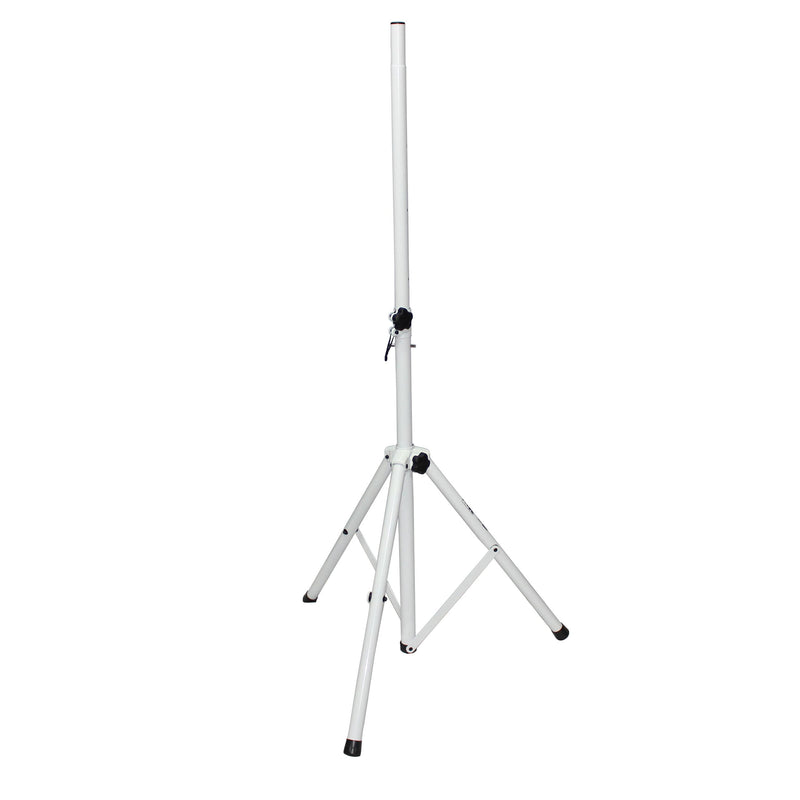 PROX-T-SS28P WHITE Speaker Stand with bag - White Heavy-Duty All Metal Speaker Tripod Stand Set of 2, 4-7 ft. (44"-84") Cloud Series