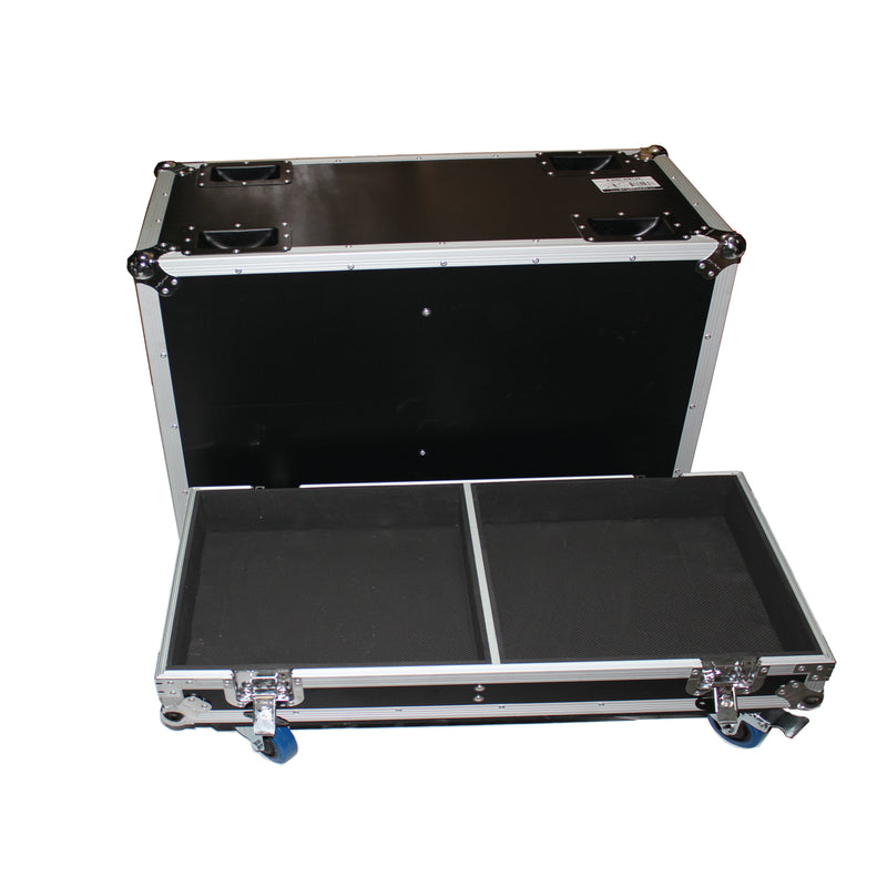 PROX-X-QSC-KW122 Speaker Road Case - Dual ATA Style Speaker Flight Case for QSC KW122 Speakers Holds 2