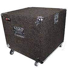 Odyssey CRP10W Case Rackmount - Odyssey CRP10W Carpeted Rack Case with Wheels - Black