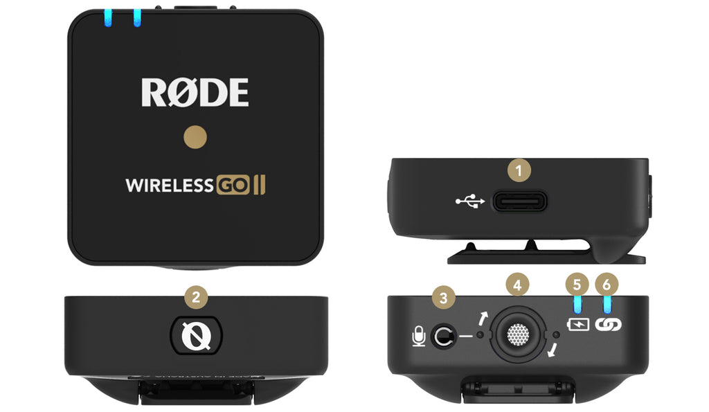 Microfono Inalambrico Rode Wireless Go 2 - Plus