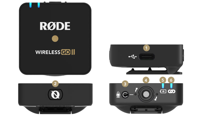 RODE WIRELESS GO 2- Dual channel Ultra Compact Wireless Microphone Sys