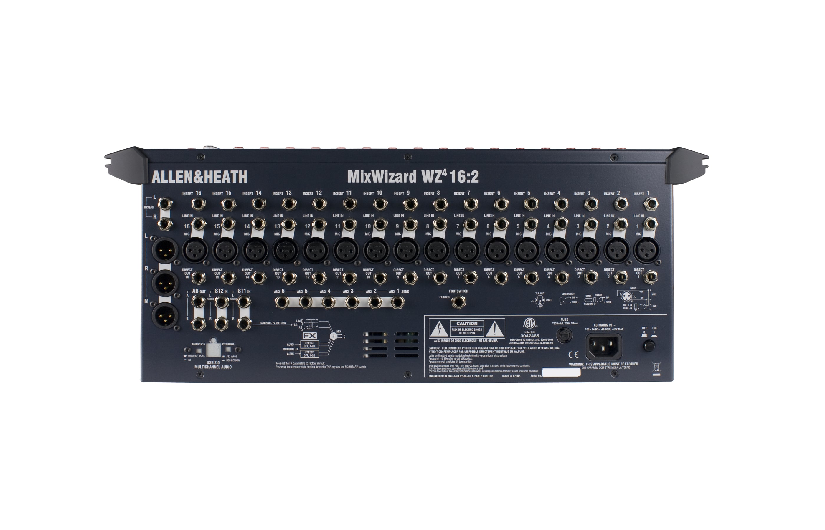 ALLEN & HEATH W41202 - 16 X 4 Rackmoutable mixer