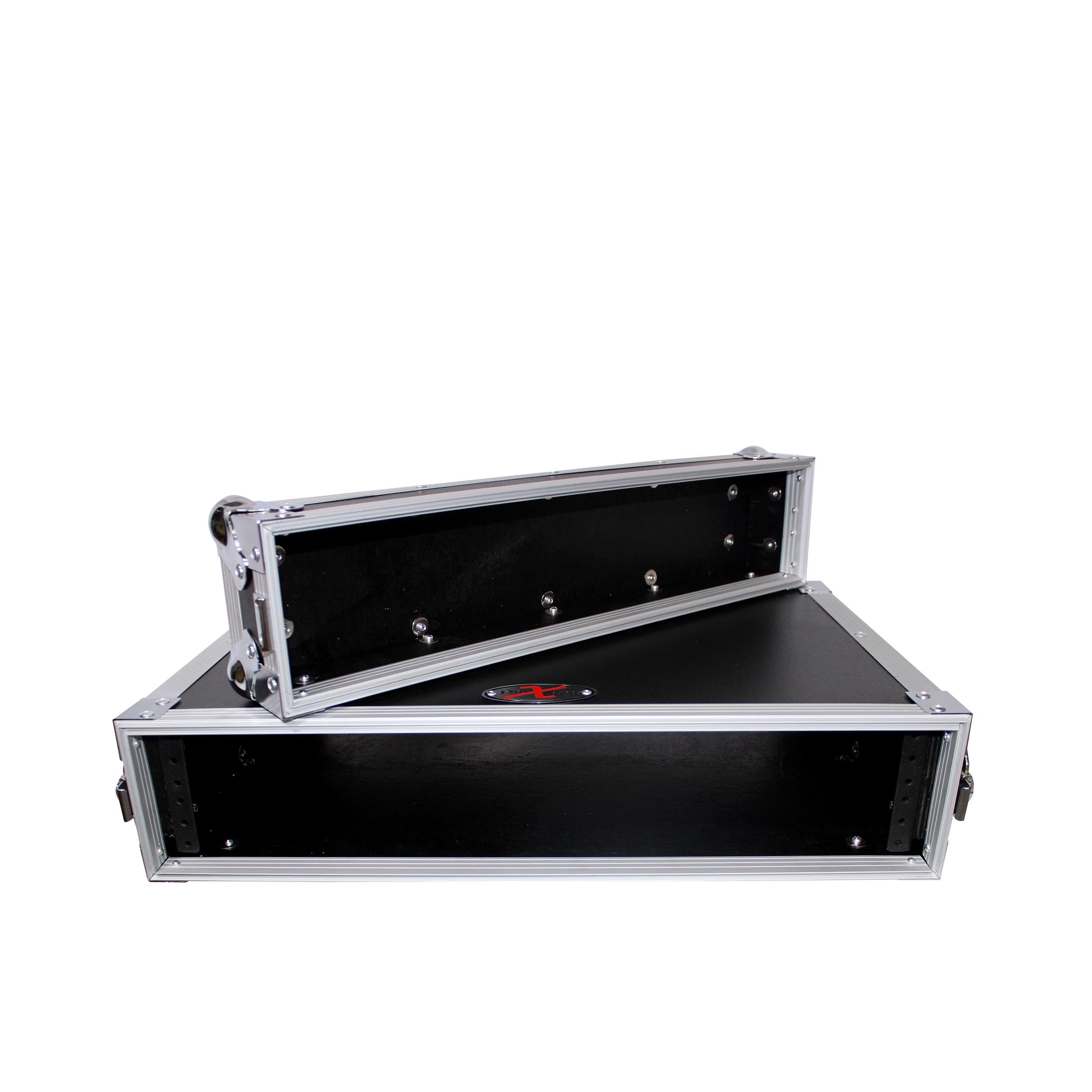 PROX-X-2UE Road Case - Prox X-2UE 2U Deluxe Effects Rack 14" deep Rail to Rail w/ handles