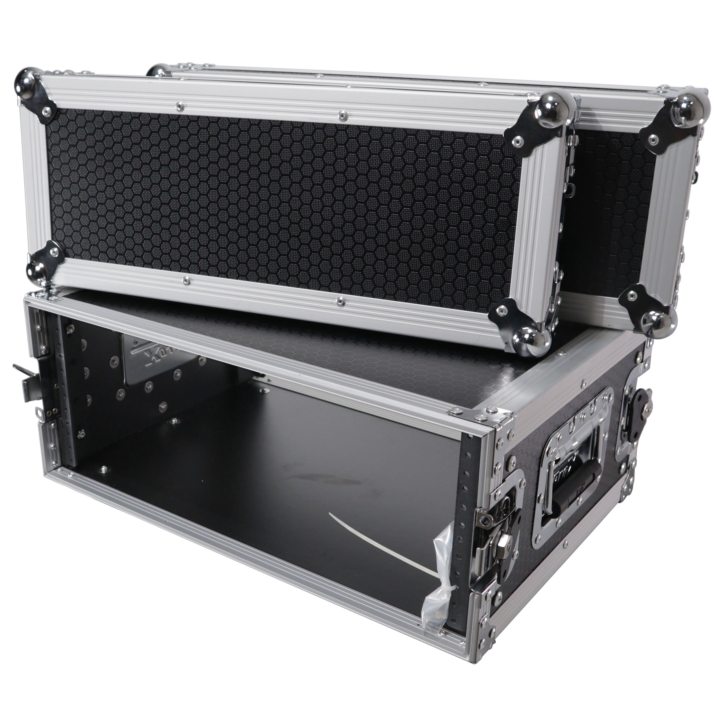 PROX-X-4UE Road Case - 4U Deluxe Effects Rack 14" Deep Rail to Rail W/Handles