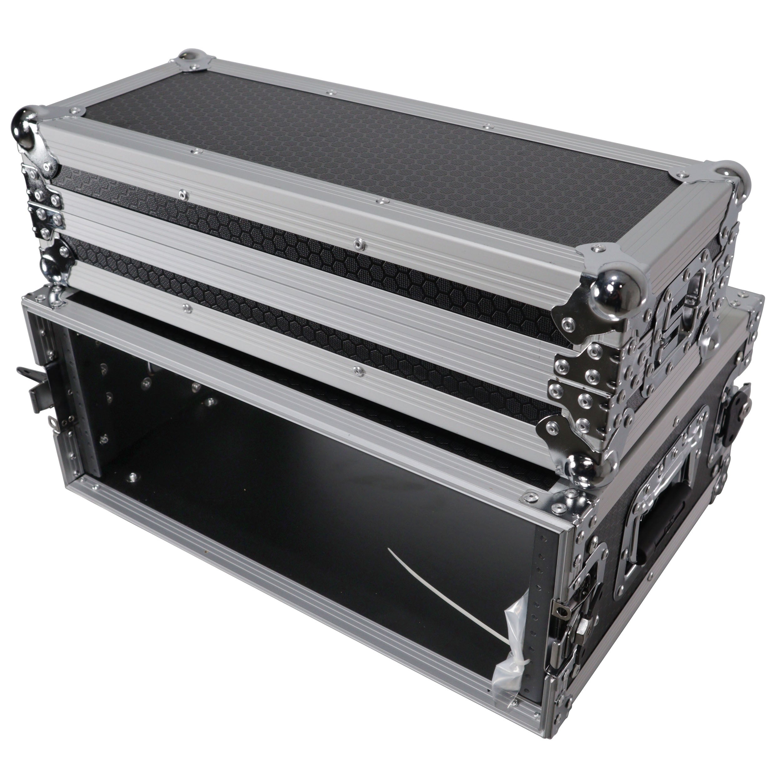 PROX-X-4UE Road Case - 4U Deluxe Effects Rack 14" Deep Rail to Rail W/Handles