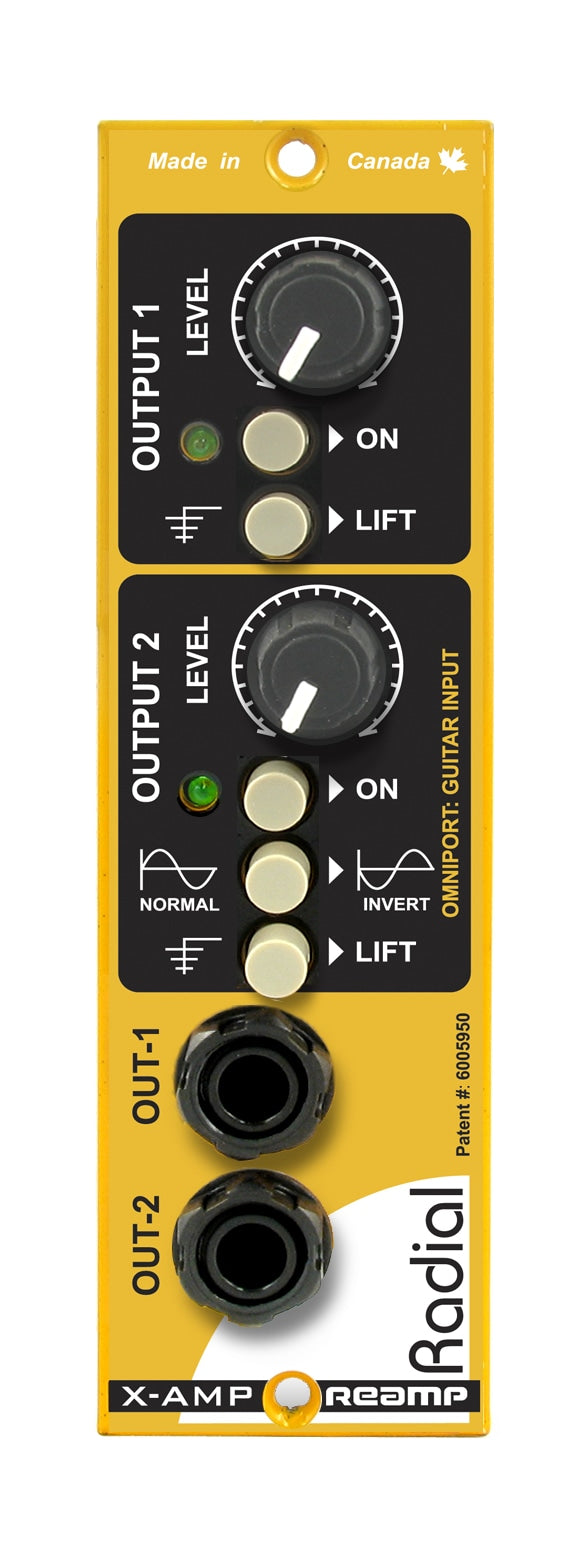 Radial X-AMP 500 - Class-A Reamp with two isolated outputs & adjustable level controls