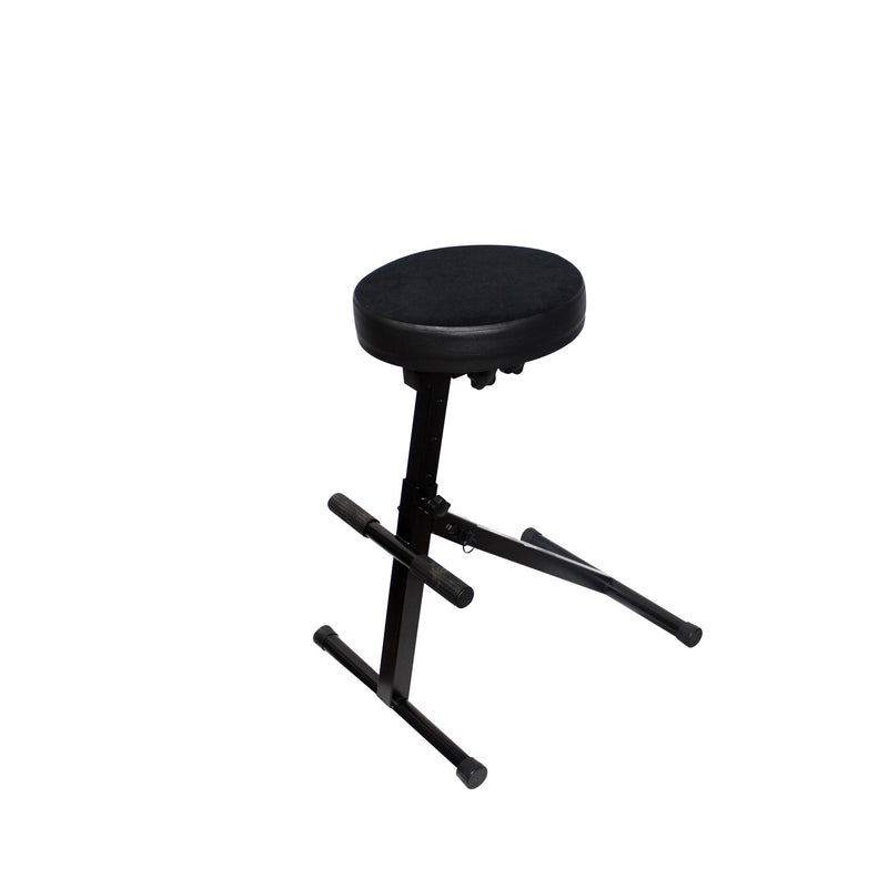PROX-X-X-GIG CHAIR DJ/Guitariste Chair - Gig Chair - Portable Adjustable - Padded Foam Velvet Covered 13" Seat