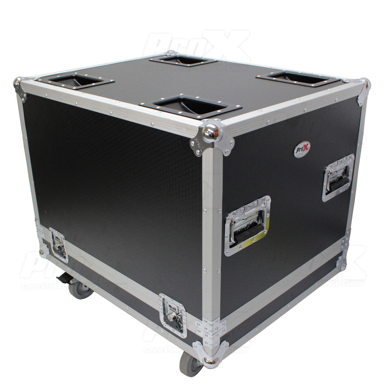 PROX-X-RCF-SUB708AS - Flight Case for RCF SUB 8004-AS & RCF SUB 708-AS II Subwoofer Speakers W-4 In. Wheels