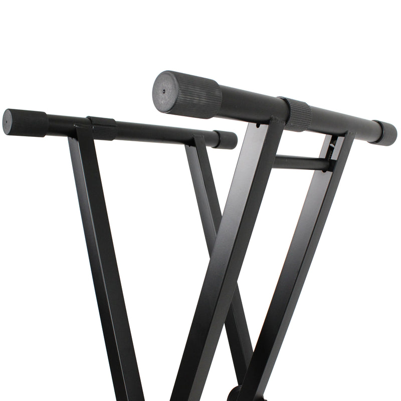 PROX-X-KSD200 Keyboard Stand - DJ Case/Keyboard Stand Double X Style W/Ergo Easy Lock