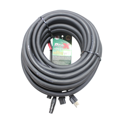PROX-XC-XLREC50 AC/XLR Combo Cable - 50 Ft. Power Cord/Audio Cable IEC Female to NEMA 15P & Balanced XLR-M to XLR-F