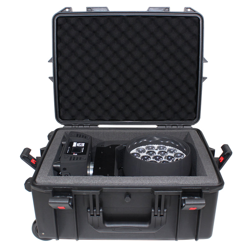 PROX-XM-1102HW Watertight Case - VaultX Medium Universal Watertight Case W-Extendable Handle, Wheels and Pluck-N-Pak Foam