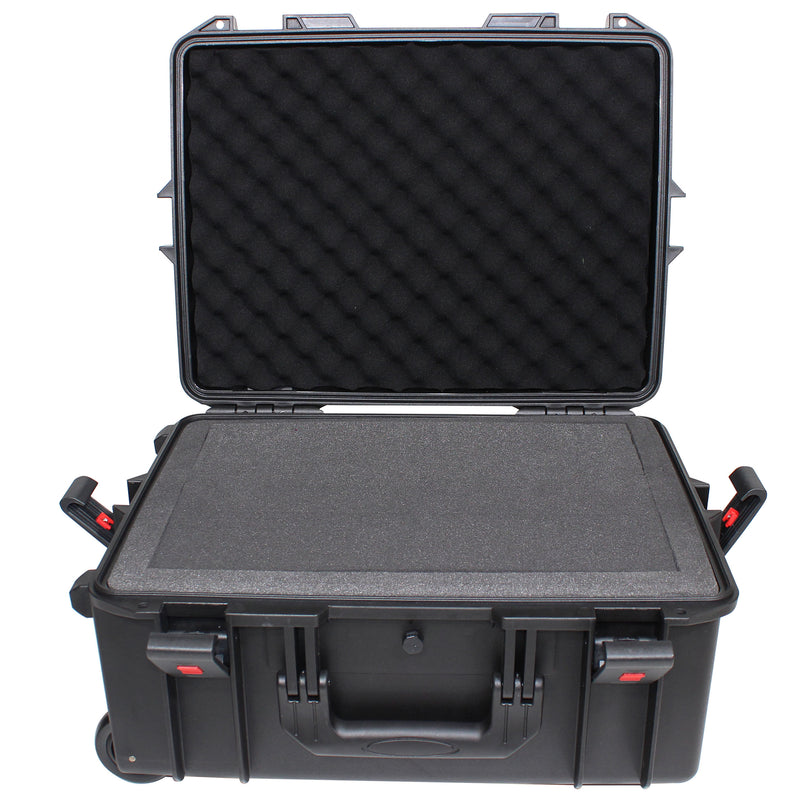 PROX-XM-1102HW Watertight Case - VaultX Medium Universal Watertight Case W-Extendable Handle, Wheels and Pluck-N-Pak Foam