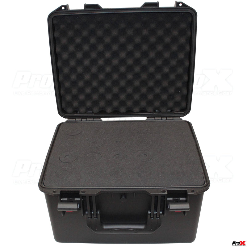 PROX-XM-1216MIC Watertight Case - VaultX Watertight Microphone Case (Holds 16 Handheld Units)