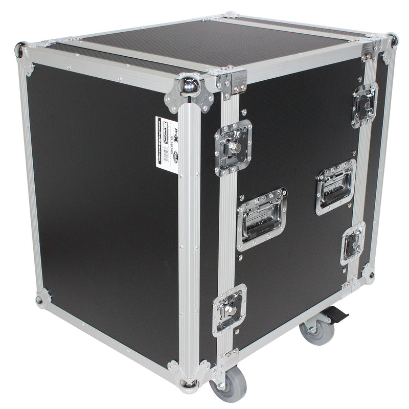 PROX-XS-14R18W - 14U Space Amp Rack Mount ATA Flight Case 18 Inch Depth W-Casters