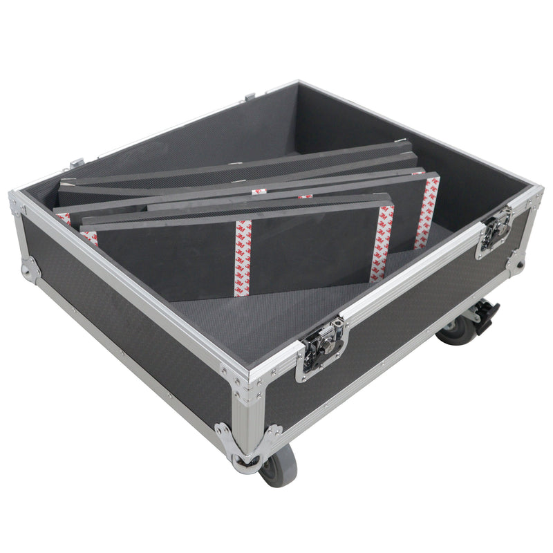 PROX-XS-252521SPW - Subwoofer Speaker Flight Case w/ Casters Interior 25 L x 21" W x 25" H For RCF SUB 905--AS II & RCF SUB 705-AS II