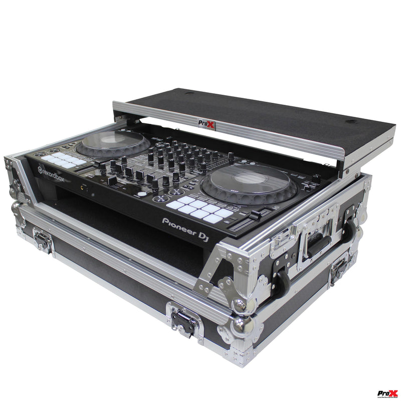 PROX-XS-DDJ1000 WLT - Flight Case for Pioneer DDJ-1000 and DDJ-1000 SRT Digital Controller W-Laptop Shelf and Wheels