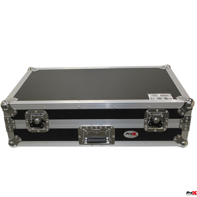 PROX-XS-DDJ1000 WLT LED - Flight Case For Pioneer DDJ-1000 / SRT, DDJ-SX3, and DDJ-FLX6 Series Digital Controllers W-LED | Sliding Laptop Shelf | Wheels