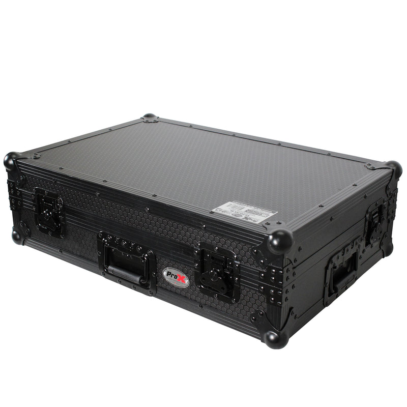 PROX-XS-DDJSX BL - Flight Case For Pioneer DDJ-SX2 DDJ-SX3 DDJ-RX Digital Controller | Black on Black