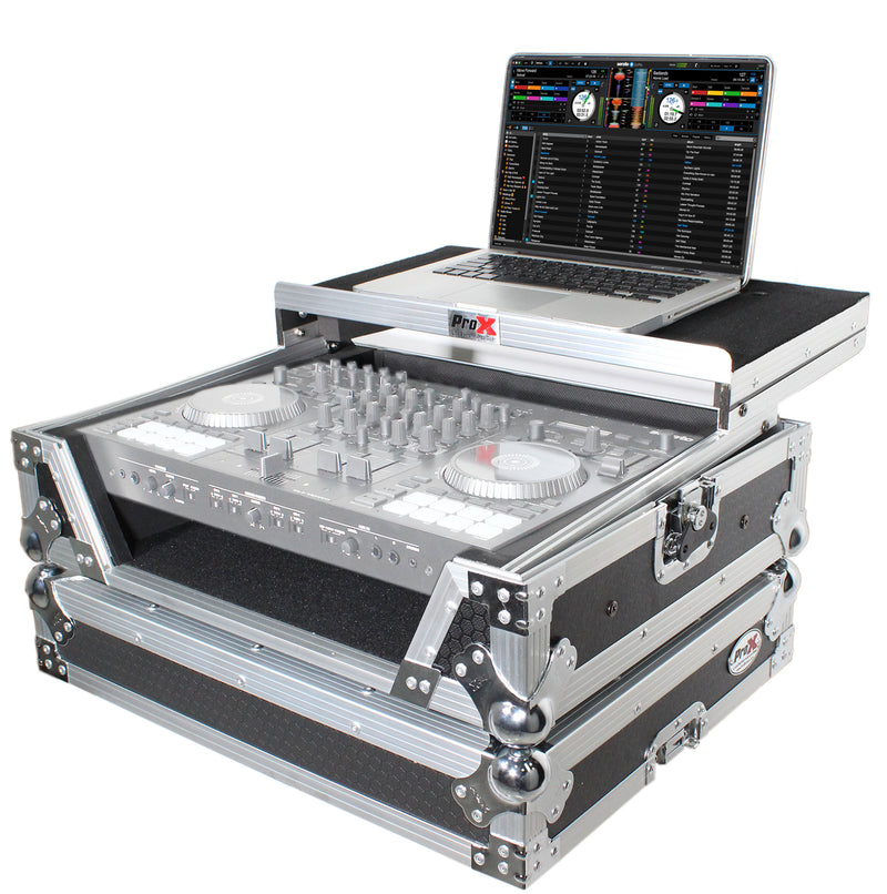PROX-XS-DJ707 LT - Flight Case For Roland DJ-707M Digital Controller W-Laptop Shelf