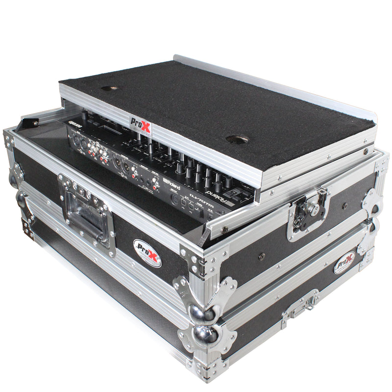 PROX-XS-DJ707 LT - Flight Case For Roland DJ-707M Digital Controller W-Laptop Shelf