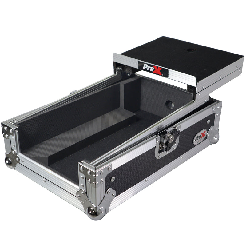 PROX-XS-DJMS7LT - Flight Case for Pioneer DJM-S7 Mixer with Sliding Laptop Shelf