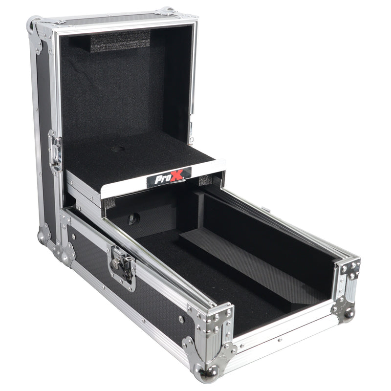 PROX-XS-DJMS7LT - Flight Case for Pioneer DJM-S7 Mixer with Sliding Laptop Shelf