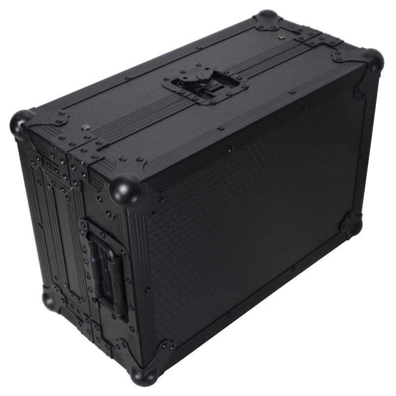 PROX-XS-DJMS7LTBL - Flight Case for Pioneer DJM-S7 Mixer with Sliding Laptop Shelf | Black on Black