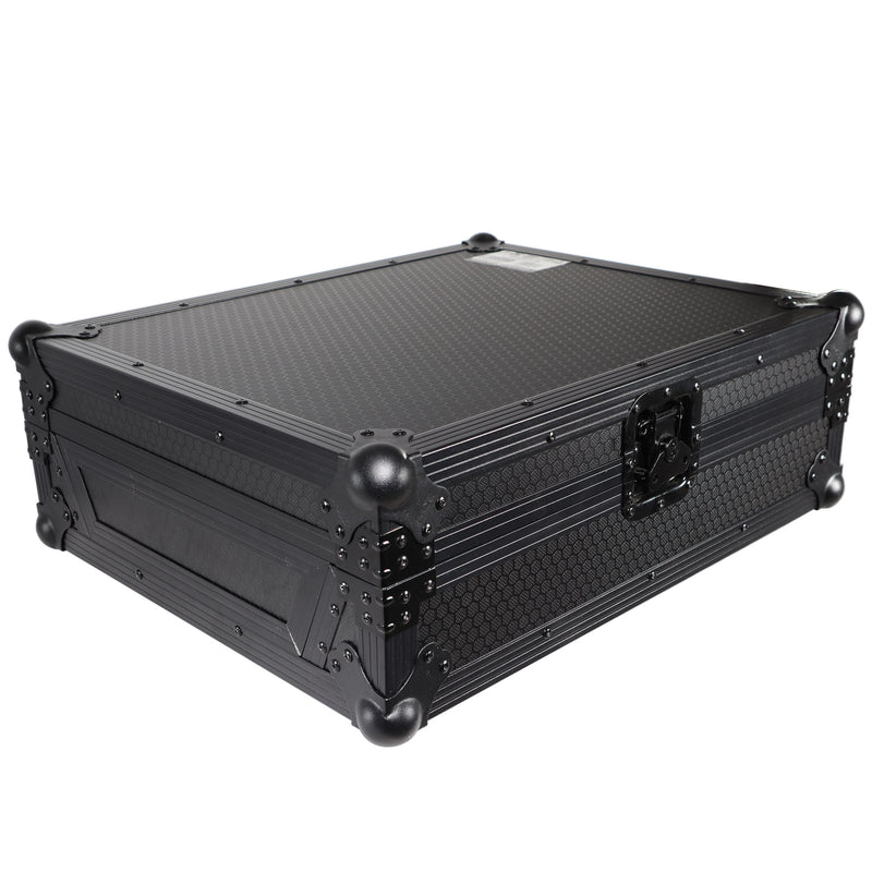 PROX-XS-DJMV10 BL - ATA Style Hard Travel Case for Pioneer DJM-V10 | DJM-V10-LF 6 Channel DJ Mixer - Black on Black