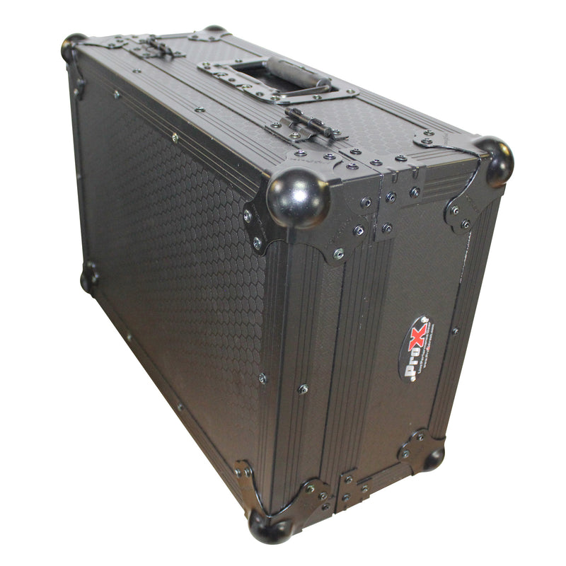 PROX-XS-M10BL - Flight Case for Large Format 10 In. DJ Mixers | Black on Black