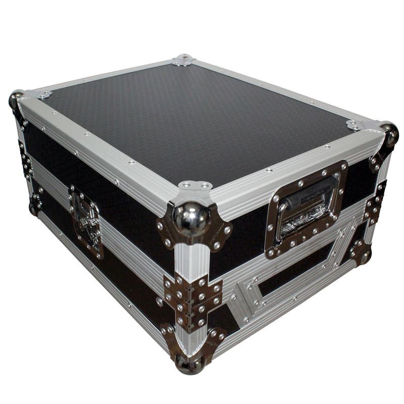 PROX-XS-M12LT- Mixer ATA Flight Hard Case for Large Format 12" Universal DJ Mixer with Laptop Shelf