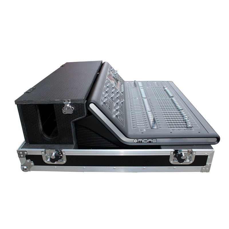 PROX-XS-MIDM32DHW - Flight Case for Midas M32 Console with Doghouse and Wheels