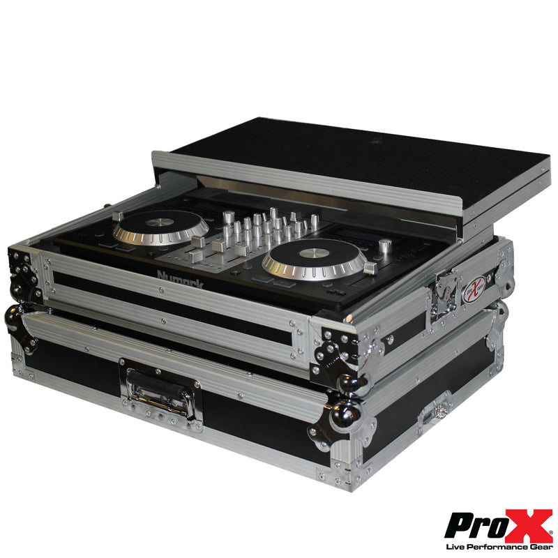 PROX-XS-MIXDECKEX LT - Flight Case for Numark MixDeck Express Digital Controller W-Laptop Shelf