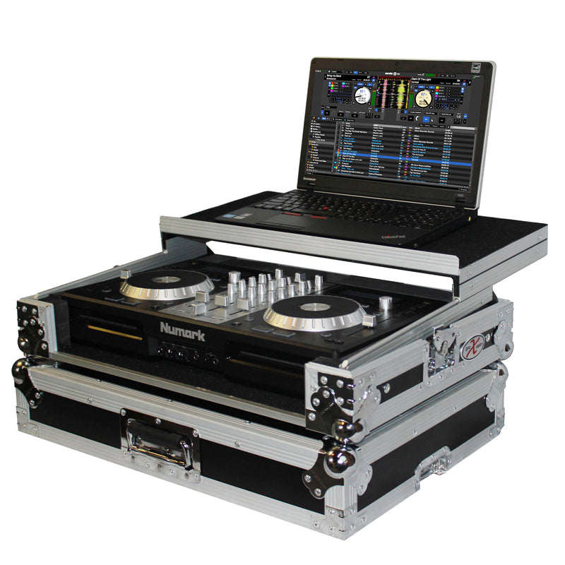 PROX-XS-MIXDECKEX LT - Flight Case for Numark MixDeck Express Digital Controller W-Laptop Shelf